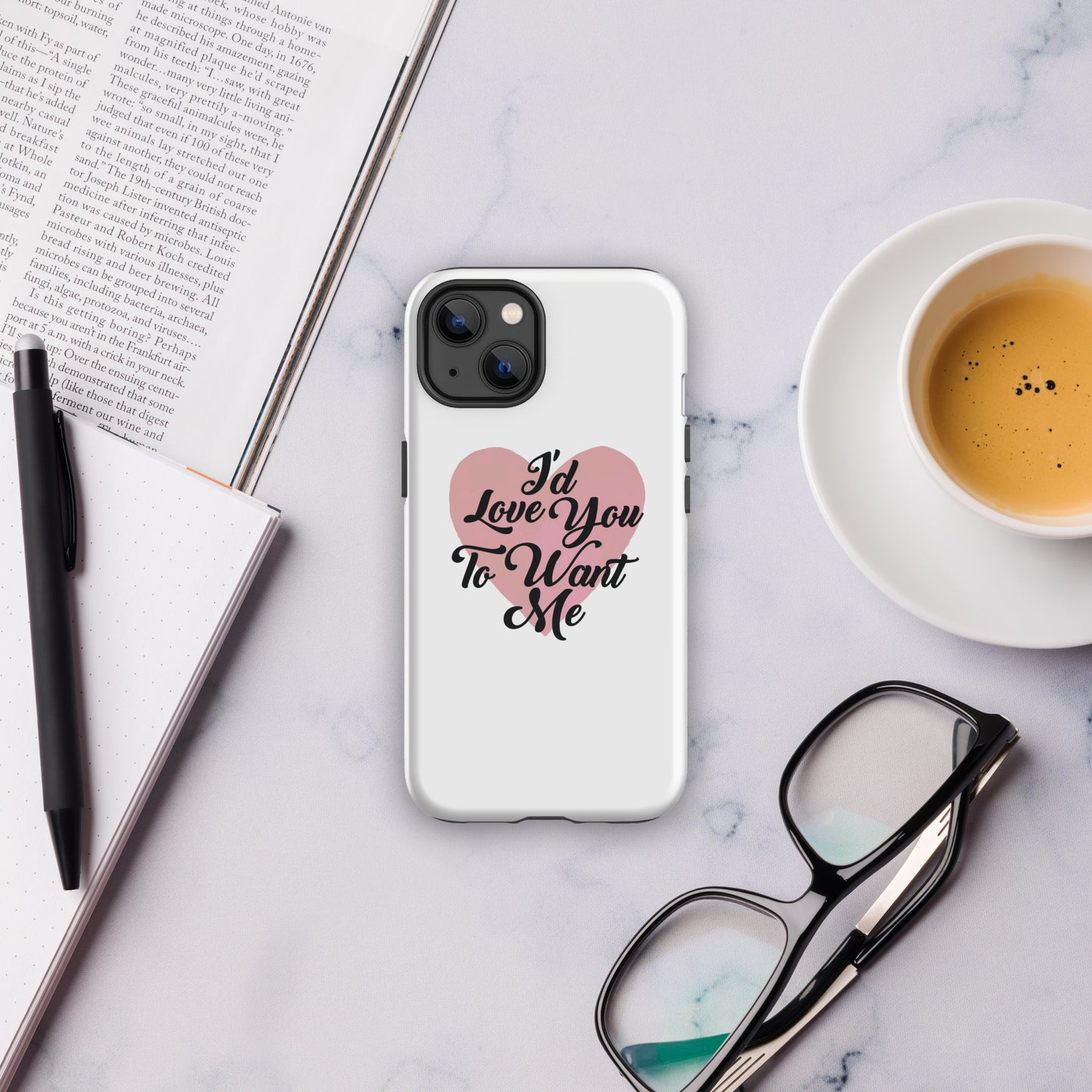 I'd Love You To Want Me Tough Case For iPhone® (Heart Design)