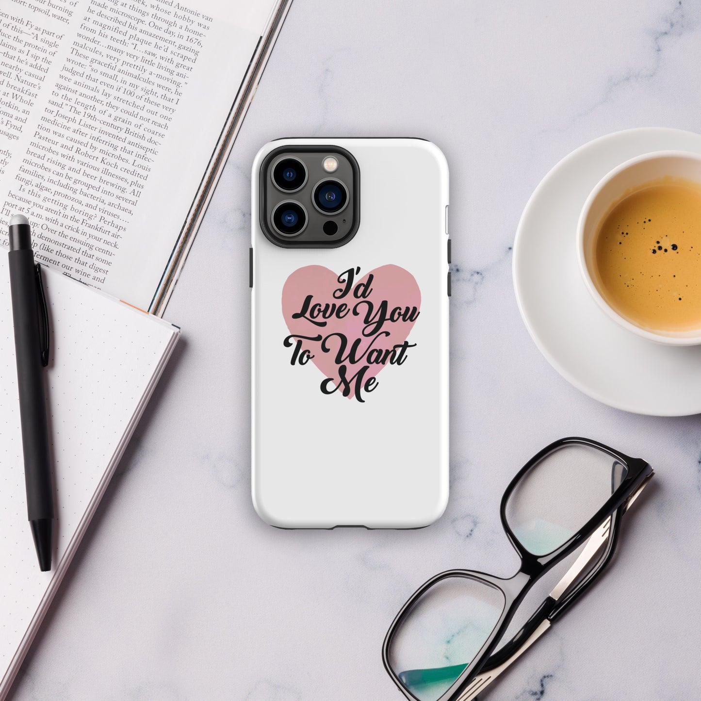 I'd Love You To Want Me Tough Case For iPhone® (Heart Design)