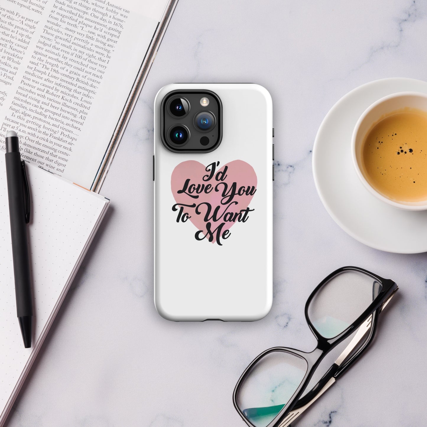 I'd Love You To Want Me Tough Case For iPhone® (Heart Design)